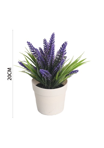 [631005] Planta artificial de lavanda 20cm para decoración del hogar