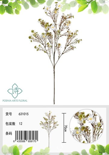 [631015白] Flores artificiales de crisantemo - Decoraciones