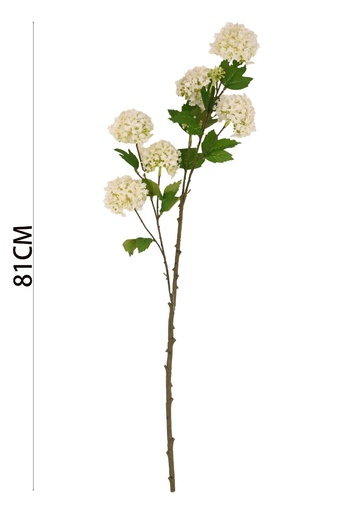 [631045白色] Vara de hortensia artificial 70cm