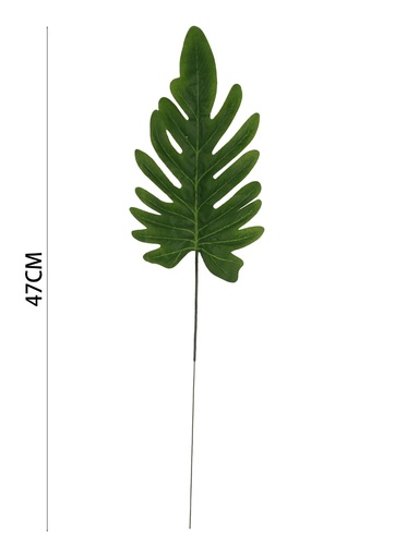 [631282-8435588860869] Rama de hoja verde artificial - Decoración de plantas artificiales