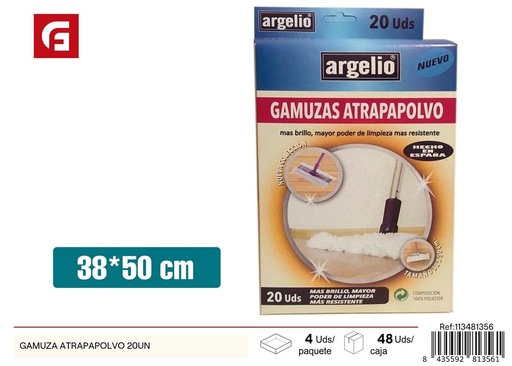 [113481356] Gamuza atrapapolvo 20 unidades - Producto de limpieza
