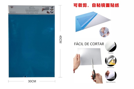 [DE1121] Espejo recortable de PET 30x40 cm - Materiales de manualidades