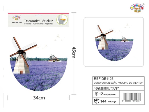 [DE1123] Decoración de baño "Molino de viento" - Decoraciones de baño