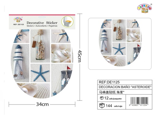 [DE1125] Decoración de baño "Asteroide" - Decoraciones de baño