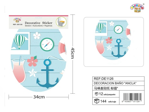 [DE1126] Decoración de baño "Ancla" - Decoraciones de baño