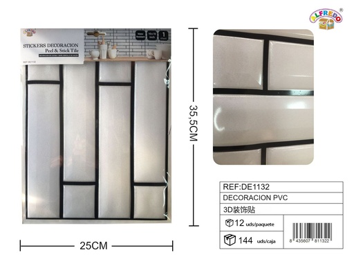 [DE1132] Decoración PVC 25x35.5cm - Decoraciones para el hogar