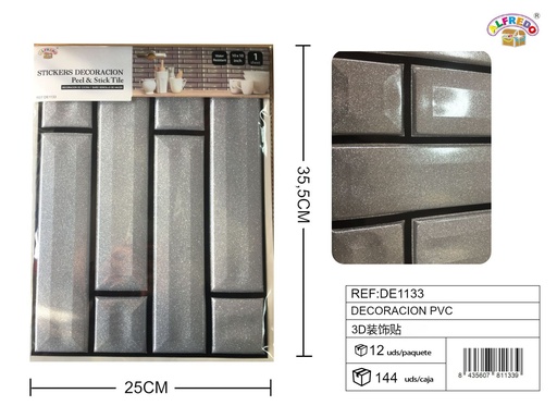 [DE1133] Decoración PVC 25x35.5cm - Decoraciones para el hogar