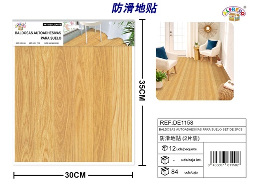 [DE1158] Decoración autoadhesiva para hogar set de 2 piezas 30x30cm para manualidades