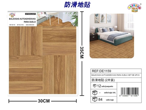 [DE1159] Decoración de hogar autoadhesiva set de 2 piezas 30x30 cm - Decoraciones
