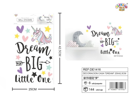 [DE1416] Decoración "Dream" 24.5x35cm - Decoración de paredes