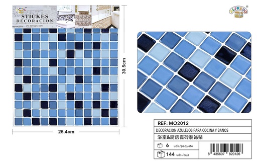 [MO2012] Decoración azulejos para cocina y baños 25.4x30.5cm