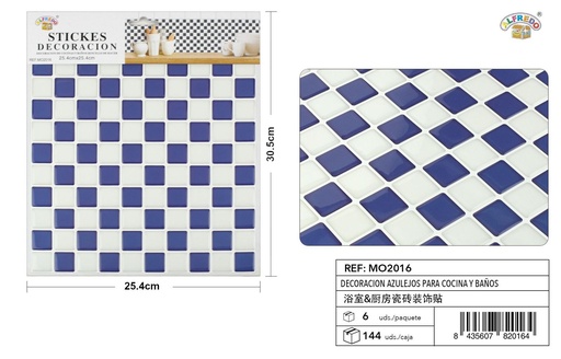 [MO2016] Decoración de azulejos para cocina y baños 25.4x30.5cm