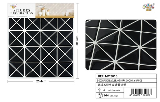 [MO2018] Decoración de azulejos para cocina y baño 25.4x30.5cm