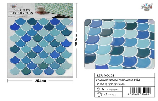 [MO2021] Decoración de azulejos para cocina y baños 25,4x30,5cm