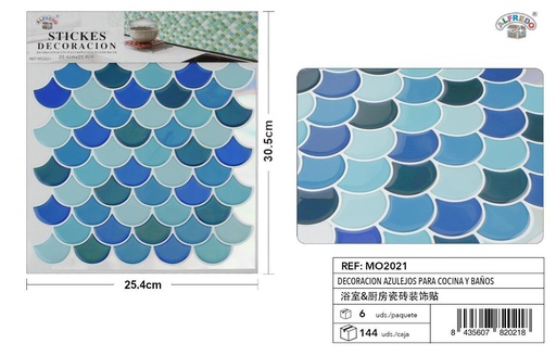[MO2021] Decoración de azulejos para cocina y baños 25.4x30.5cm - Azulejos decorativos