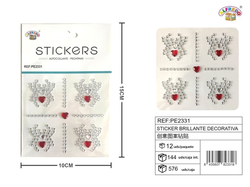 [PE2331] Sticker brillante decorativa 10 x 15 cm - Etiqueta decorativa