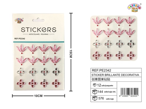 [PE2342] Sticker brillante decorativa 10 x 15 cm - Etiqueta decorativa