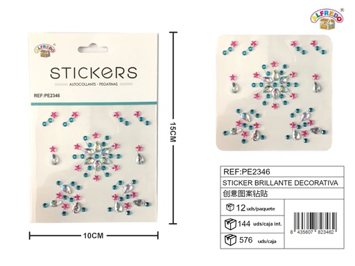 [PE2346] Sticker brillante decorativa 10 x 15 cm - Etiqueta decorativa