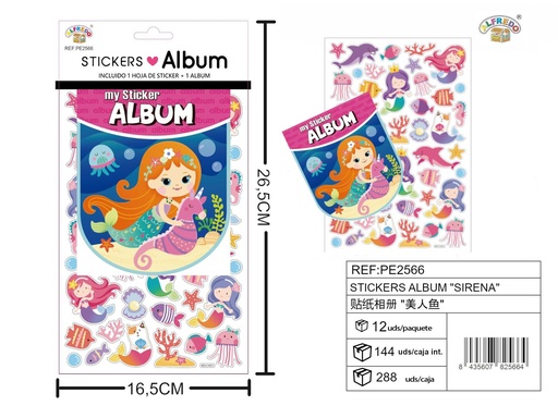 [PE2566] Stickers para álbum "Sirena" 16.5x26.5cm