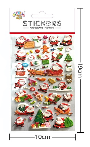 [NV9647] Stickers de Navidad 10x19cm