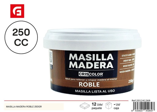 [201241269] Masilla para madera roble 250gr para reparación