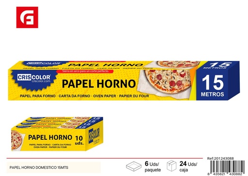 [201243088] Papel para hornear doméstico 15 metros - Accesorio de cocina