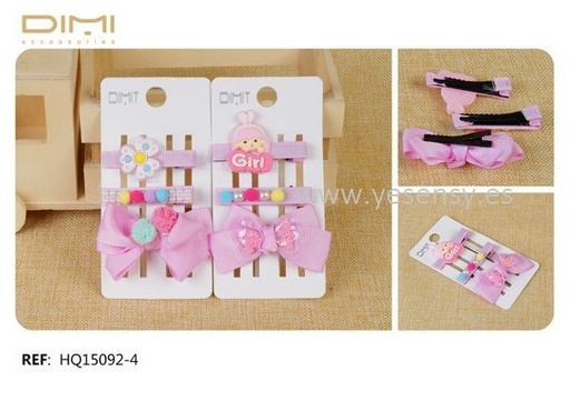 [8435693825692] Pack de pinzas 12/U HQ15092-4 DM - Accesorios para el cabello
