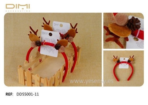 [8435693829577] Diademas 12/u DD55001-11 DM - Accesorios de cabello
