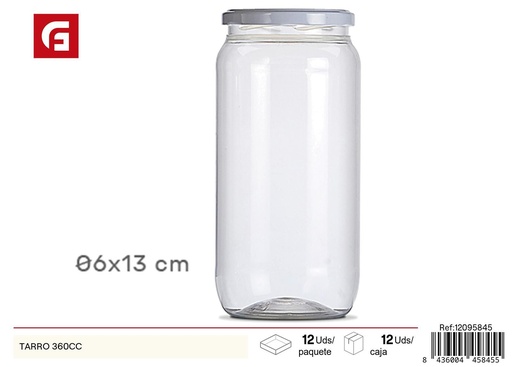 [12095845] Tarro de plástico 360cc - Envases de cocina