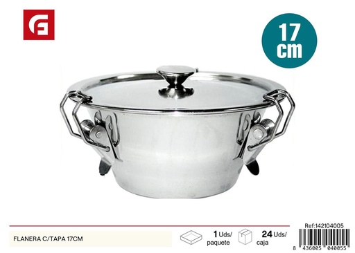[142104005] Flanera con tapa 17cm - Utensilios de cocina