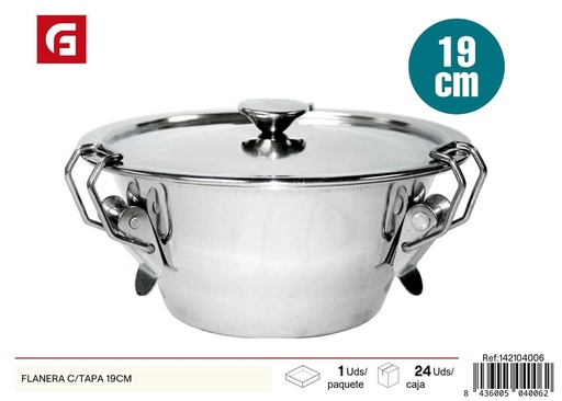 [142104006] Flanera con tapa 19CM - Utensilios de cocina