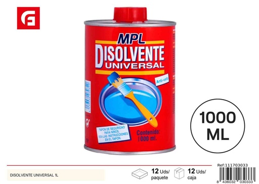 [111703033] Disolvente universal 1L para limpieza y mantenimiento