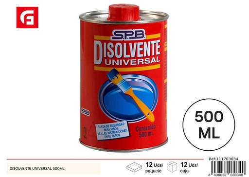 [111703034] Disolvente universal 500 ml - Pintura y diluyentes