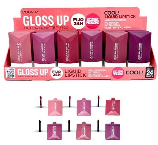 [8436045032331] Lip Gloss Lip Glazed Matte 24/U 12247B DD - Cosméticos y maquillaje