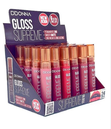 [8436045033307] Gloss supreme brillo labial 24/u DD para maquillaje y cosmética