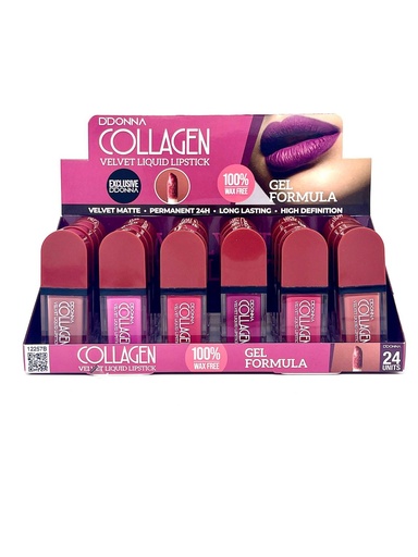 [8436045033451] Lip gloss colágeno velvet 24/u 12257B para labios hidratados