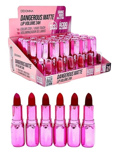 [8436045039828] Lipstick Dangerous Matte 24 unidades 12184A para maquillaje