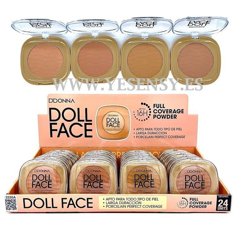 [8436045039941] Compact powder Doll Face 24/u 13226A DD para maquillaje