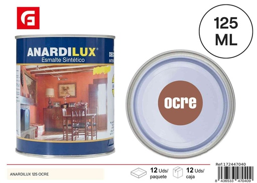 [172447040] Pintura sintética ocre 125ml ANARDILUX 125 - Productos de pintura