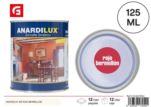 [172447052] Pintura roja bermellón Anardilux 125