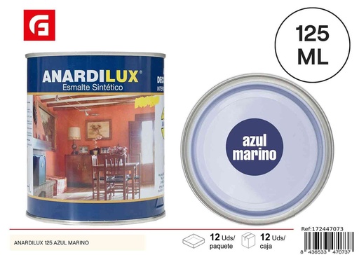 [172447073] Pintura Anardilux azul marino 125ml para proyectos de pintura