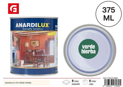 [176247080] Pintura verde hierba Anardilux 375ml para bricolaje