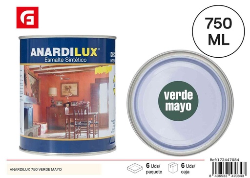 [172447084] Pintura Anardilux 750 verde mayo para paredes y superficies