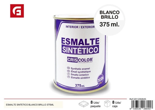 [201206845] Esmalte sintético blanco brillo 375ml para superficies