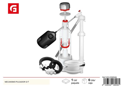 [201206946] Mecanismo pulsador para inodoro para fontanería
