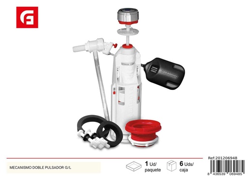 [201206948] Mecanismo doble pulsador G/L para inodoro
