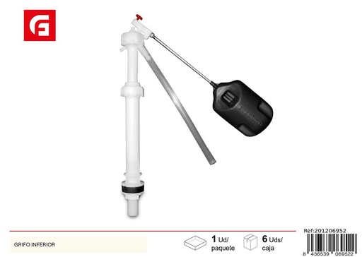 [201206952] Grifo inferior para inodoro y fontanería