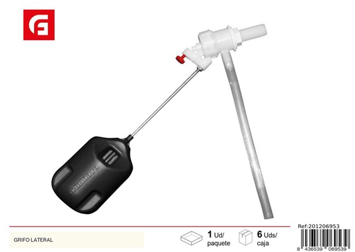 [201206953] Grifo lateral para inodoro - Accesorios de baño y fontanería