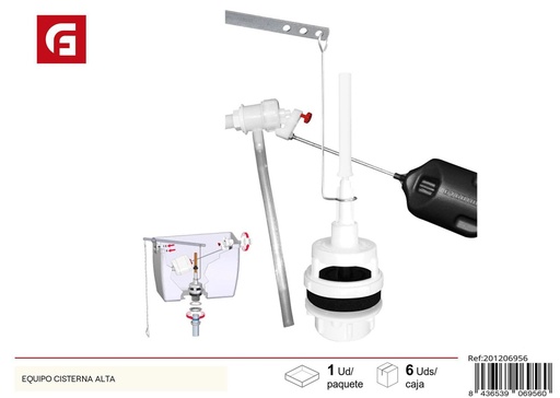 [201206956] Equipo de cisterna alta - Accesorios de baño