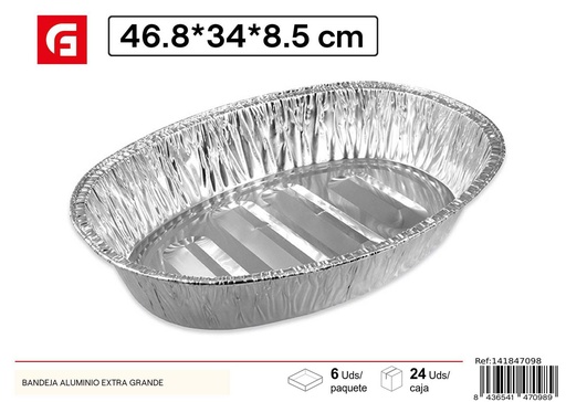 [141847098] Bandeja aluminio reutilizable 375ml con tapa